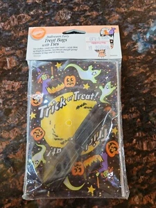 Neu Vintage 1994 Halloween Papier Trick or Treat Beutel 40 Tüten, Wilton Halloween - Bild 1 von 5