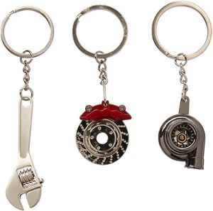 Spinning Turbo Keychain & Rotor Key Chain & Micro Wrench Keychain (3 Pack) - Picture 1 of 1