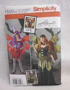 Simplicity Pattern Fantasy Costumes 1550 H5 NIP Size 14 16 18 20 22 & Hat S M L - Picture 1 of 10