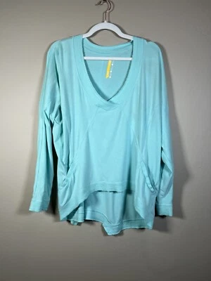 Sudadera Lole de gran tamaño M verde menta algodón orgánico ropa deportiva Foto 1 de 4