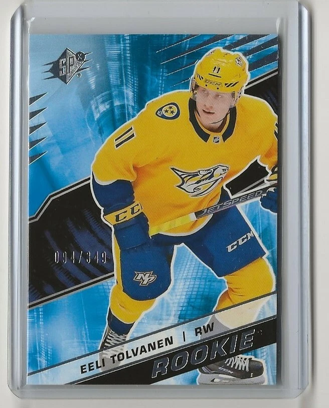 18-19 2018-19 SPx Rookies #RET Eeli Tolvanen 094/349 Nashville Predators - Image 1 of 1