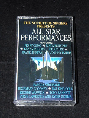 The Society Singers Presents All Star Performances Cassette Tape Audio Music  - Image 1 of 4