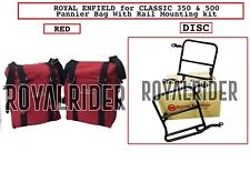 Produktbild - Royal Enfield Warenkorb Paar, rot &amp; Plattenmontagesatz für klassische...
