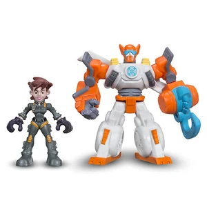 Figuras Playskool Heroes Transformers Rescue Bots BLADES Flight-Bot y DANI BURNS - Imagen 1 de 2