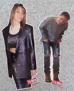 TV HITS Stickers:  MARIAH CAREY & KEANNU REVES - Picture 1 of 2