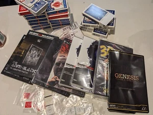 Box of Magic Trick Cards & DVDs, Ellusionist, Bicycle, Theory11, Magic Makers - Picture 1 of 5