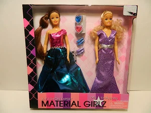 A Fashion Expert Material Girlz Set de 2 Vestido Púrpura y Vestido Verde Rosa Nuevo - Imagen 1 de 1