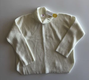NWT Chloe+Cyrus Girls White Turtleneck Knit Sweater Size L - Picture 1 of 4
