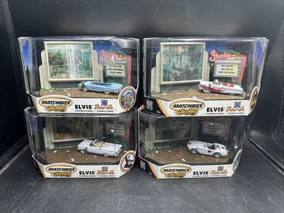 2001 Matchbox Collectibles Elvis Presley Drive-In Collection Complete Set Of 4 - Image 1 of 4