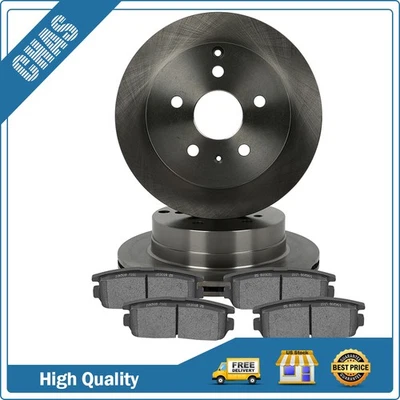 Fits CHEVROLET EQUINOX 2010 2011 - 2017 Rear Ceramic Brake Pads And Rotors Discs - Изображение 1 из 4