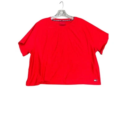 Camiseta Tommy Hilfiger Sport feminina XL vermelha manga curta gola redonda - Imagem 1 de 4
