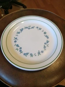 Replacement FORGET ME NOT Corelle Salad Plate 8.5" Green,Yellow & Blue Flowers - Picture 1 of 4