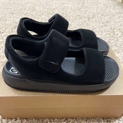 Nike Mujer Calma Correa Sandalias Zapatos Negro FJ6043-001, Elige Talla 8/9/10 (Nuevo) Foto 1 de 4