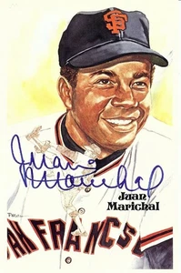 Juan Marichal Signed Autographed Perez Steele Postcard SF Giants PSA F44779 - Picture 1 of 3