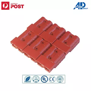 6x Connectors Anderson Style Plug DC Power 50AMP Solar Caravan 6AWG RED - Picture 1 of 8
