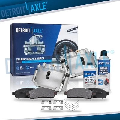 6pc Front Disc Brake Calipers Ceramic Brake Pads for 05-2008 Ford F-150 Mark LT — 第 1/4 张图片