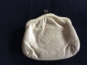 Beautiful little Vintage white pig skin purse from the 1950’s - Picture 1 of 7