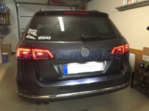 FANALI POSTERIORI LED ROSSI/CROMO ROSSI/FUME VW PASSAT VARIANT 3C B7 2011-2015 - Foto 1 di 10