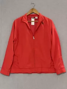 Reebok Vintage Women’s Ladies Jacket Windbreaker Red Size L - Picture 1 of 6