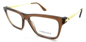 Versace Eyeglasses Frames VE 3308 5028 53-17-145 Transparent Brown Made in Italy - Picture 1 of 3