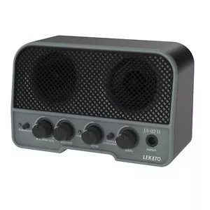 LEKATO Guitar Amplifier Bluetooth 5.0 Electric Amp 5W 2 Channels Practice Black - Picture 1 of 9