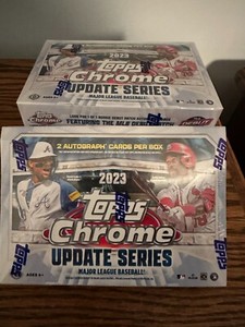 2023 Topps Chrome Update Series Baseball Breaker's Delight Factory Sealed Box