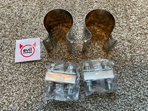 EVIL ENERGY 2.5" Exhaust Clamp Butt Joint Band Clamp Sleeve Coupler Stainless - Picture 1 of 4
