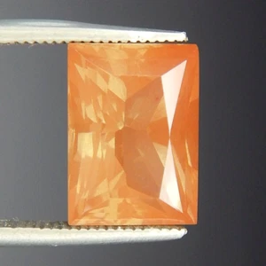 MIGLIORE 6,4 ct arancione Oregon pietra solare rame Schiller naturale estratto non riscaldato USA - Foto 1 di 5