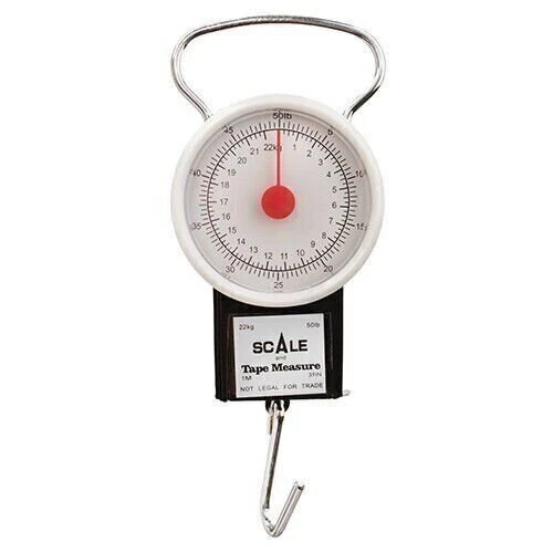 Eagle Claw Deluxe Easy to Read Dial Scale w/Tape Measure 50 lb 1 Piece 04070-003 - Image 1 of 1