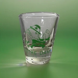 Note Dame Fighting Irish Shot Glass • ☘️ • Libbey Glass • ND1.99 - Picture 1 of 7