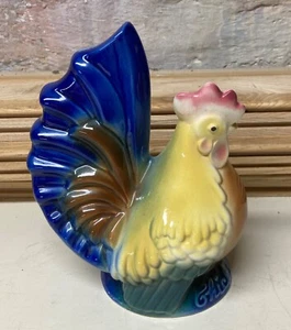Vintage Royal Copley CHICKEN FEED Colorful Chicken Rooster Bank Intact - Picture 1 of 6