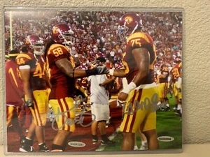 Rey Maualuga & Fili Moala Signed USC Trojans 8x10 Photo Upper Deck - Picture 1 of 6