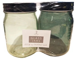 Zwei Stück getönte Transplantat Dekor Glasgläser; 13,5 flüssige Unzen/jeweils - Bild 1 von 2