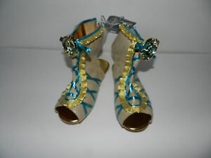 Disney Pocahontas Halloween Costume Shoes Sandals Moccasins Size 2/3 Brand New