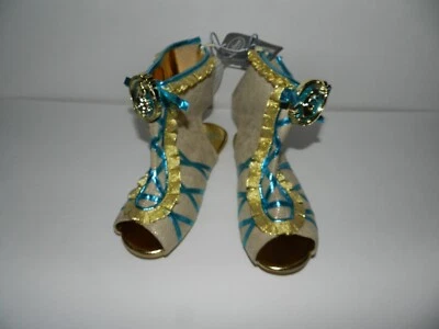 Disney Pocahontas Halloween Costume Shoes Sandals Moccasins Size 2/3 Brand New - Image 1 of 4