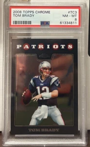 2008 Topps Chrome Tom Brady #TC3 PSA 8 - Patriots! - Bild 1 von 2