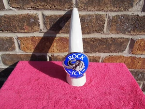 Rolling Rock "Rock Ice" Amber Lager Tusk Shaped Beer Tap Handle NEW OLD STOCK - Picture 1 of 7