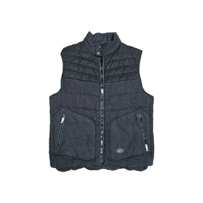 Rag & Bone Puffer Vest Black / Charcoal Wool Men's Size XL - Image 1 of 4