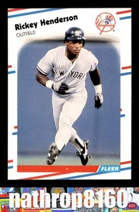 1988 Fleer #209 Rickey Henderson HOF Baseball NM/NM+ New York Yankees 8959 - Bild 1 von 4