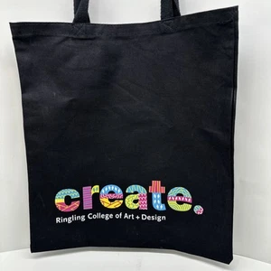 Borsa a tracolla Ringling College of Art + Design nera riutilizzabile spesa CREA - Foto 1 di 6