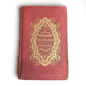 Antique 1840s Illustrated Travel Handbook US Guidebook Historical Trains No Map - Picture 1 of 15