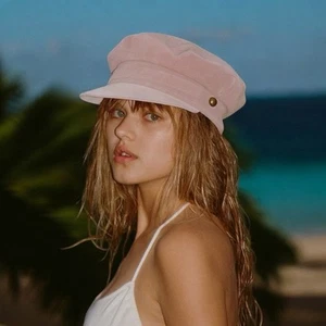 Lack Of Color Lola Pink Suede Slouch Cap Hat Size Small - Picture 1 of 11