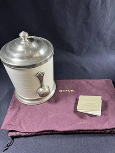 Match Convivio Caffè Kanister mit Deckel Schaufel & Aufbewahrungstasche 10" hoch Neu ohne Etikett * - Bild 1 von 5
