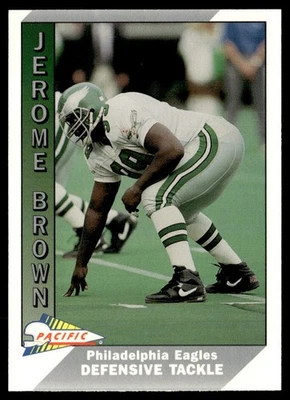 1991 Pacific Jerome Brown Philadelphia Eagles #383 - Image 1 of 2