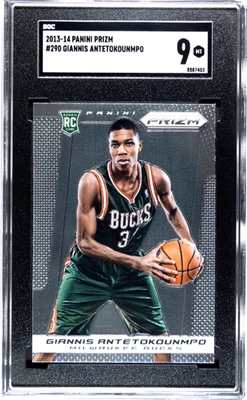 2013-14 Panini Prizm #290 Giannis Antetokounmpo SGC 9 - Image 1 of 2