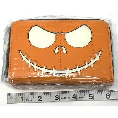 Loungefly Jack Skellington тыквы бумажник * зарево в темноте * новый с ярлыками * новый с Ярлыками - Изображение 1 из 4