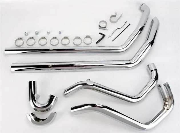 Cabezales de escape Bassani cromados True Duals crossover tubos 95-08 Harley Touring Foto 1 de 1