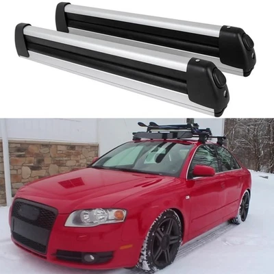 Portaequipajes de techo para esquí snowboard para Audi A3 A4 A5 A6 A7 S4 S5 aptos para la mayoría de las barras transversales Foto 1 de 4