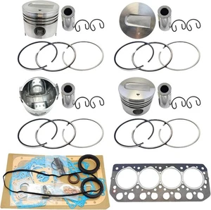 4PCS S4L Piston + Piston Rings STD With Full Gasket Kit For Mitsubishi S4L S4L2 - Picture 1 of 7
