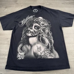 Camisa Sullen Art Collective Para Hombres XL Rosa Calavera Tatuaje Steve Soto Gráfico Camiseta - Imagen 1 de 7